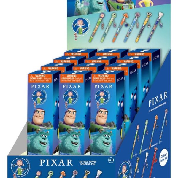 Pixar 3D Head Topper Spinning Pen Display (12)
