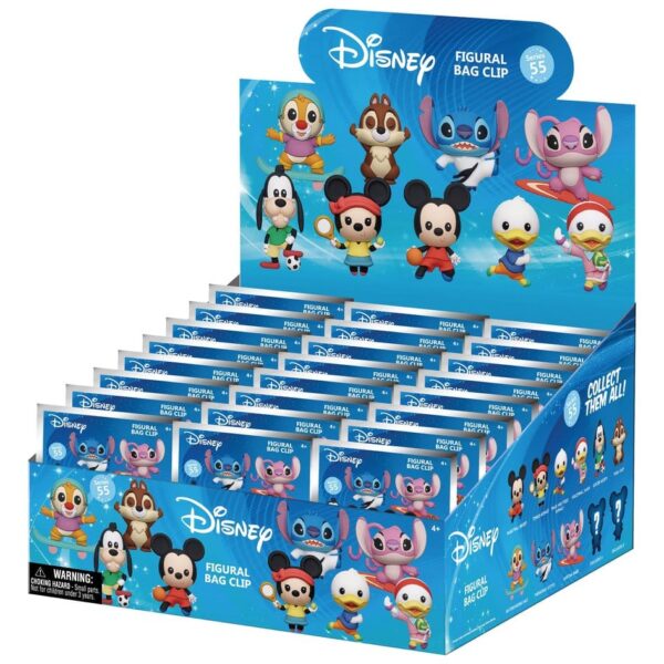 Disney Sports 3D PVC Bag Clips Series 55 Blind Bag Display (24)
