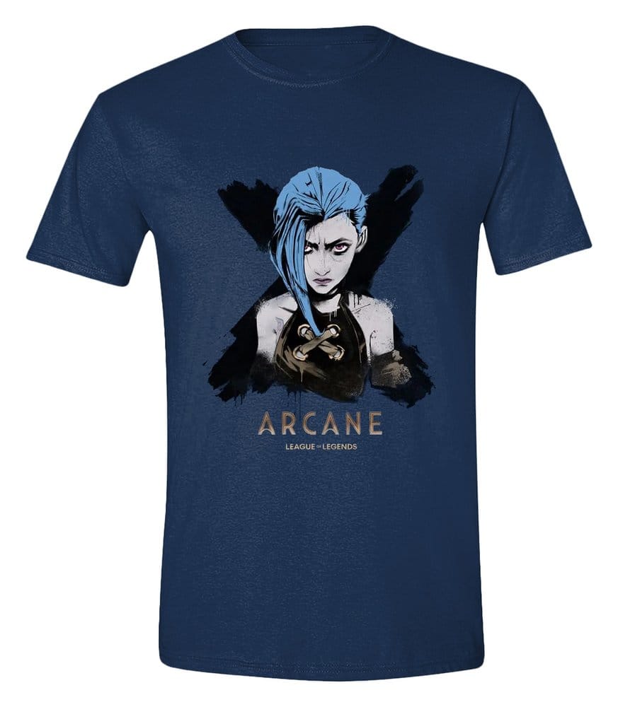 x_pcmts1786arc Arcane T-Shirt Jinx Portrait - immagine 1
