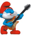 The Smurfs PVC Figure Papa Smurf with Guitar 5.5 cm