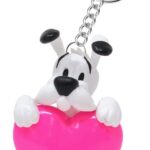 Asterix Keychain Dogmatix Pink Heart