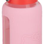 Sanrio Glass Water Bottle Hello Kitty with Sleeve