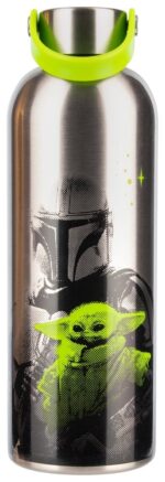 The Mandalorian Metal Water Bottle Mandalorian & Grogu