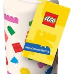 Lego Metal Water Bottle with Shaped Lid