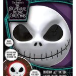 Nightmare Before Christmas Light Jack Skellington Mask Motion Sensor 23 cm