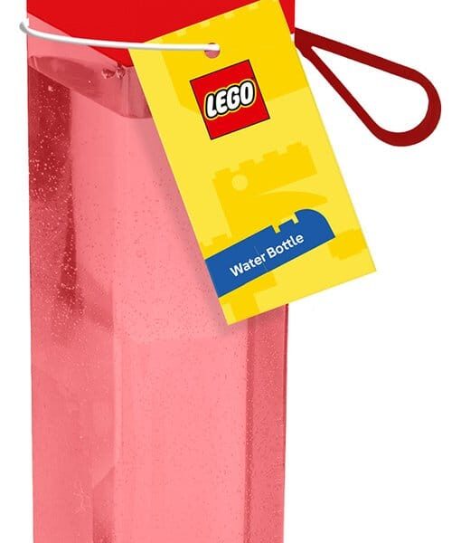 Lego Plastic Water Bottle Red Brick