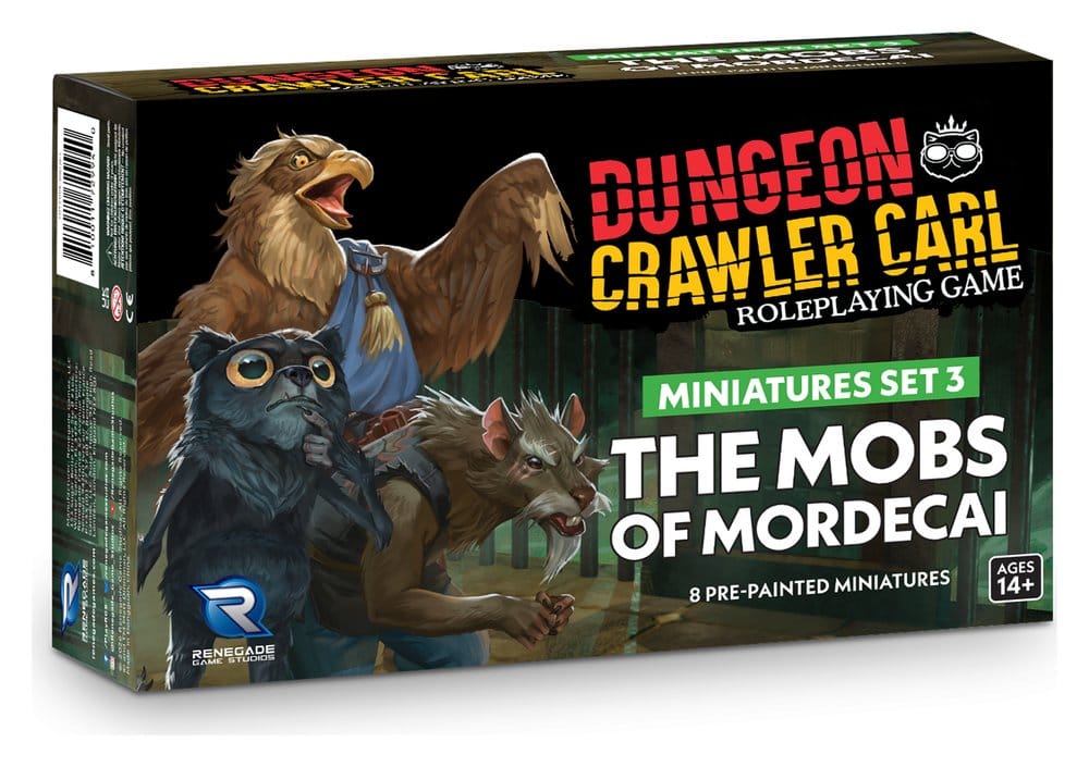 x_rgs02994 Dungeon Crawler Carl Miniatures Set 3 Mobs of Mordecai - immagine 1