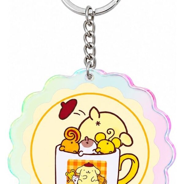 Sanrio Acrylic Keychain Pompompurin 30th Anniversary Squishy Cute Purin 02