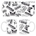 Sanrio Mug Kuromi Street logos