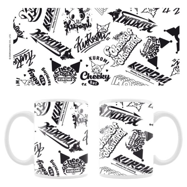 Sanrio Mug Kuromi Street logos