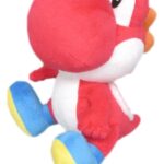 Super Mario Plush Figure Yoshi Red 17 cm