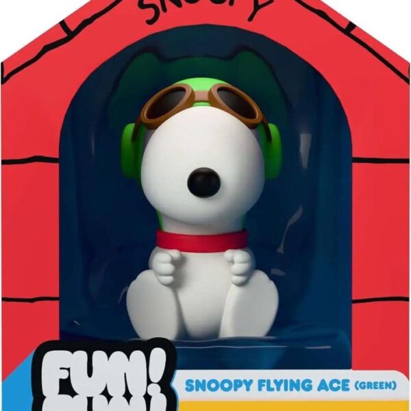 Vintage Peanuts Fun! Fun! Mini Figure Snoopy (Green Hat Flying Ace)