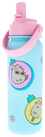 Pusheen Water Bottle Flip Top By The Pool Blue - immagine 3