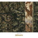 Labyrinth (1986) Printed Art Sarah and Hoggle Navigate the Labyrinth Limited Edition 30 cm