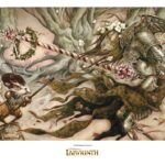 Labyrinth (1986) Printed Art The Knight Who Never Yields Limited Edition 30 cm