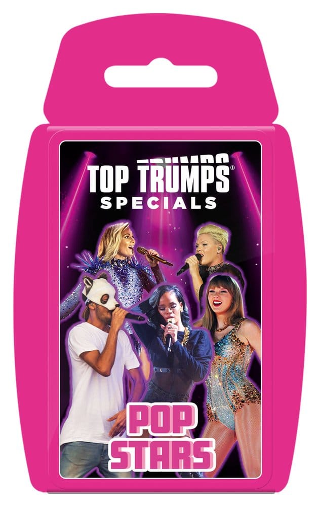 x_wimo04773-ger-12 Popstars Card Game Top Trumps *German Version* - immagine 1