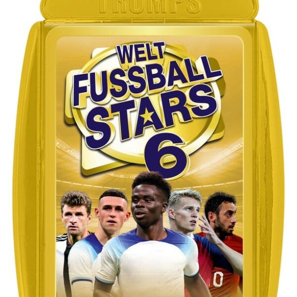 World Football Stars 6 Card Game Top Trumps *German Version*
