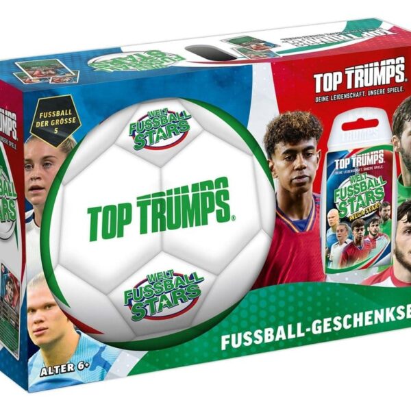 World Football Stars Top Trumps Gift Set with Football *German Version*