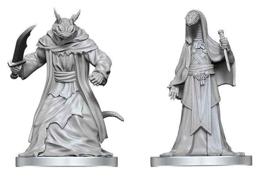 x_wiz90867 Pathfinder Battles Deep Cuts Unpainted Miniature Zyss & Aapoph Serpentfolk 13 cm - immagine 1