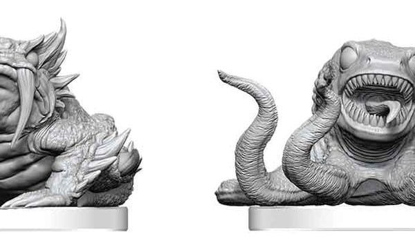 Pathfinder Battles Deep Cuts Unpainted Miniature Bogwid & Slurk 13 cm