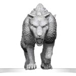 Pathfinder Battles Deep Cuts Unpainted Miniature Hyaenodon 13 cm