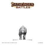 Pathfinder Battles Deep Cuts Unpainted Miniature Hyaenodon 13 cm - immagine 3