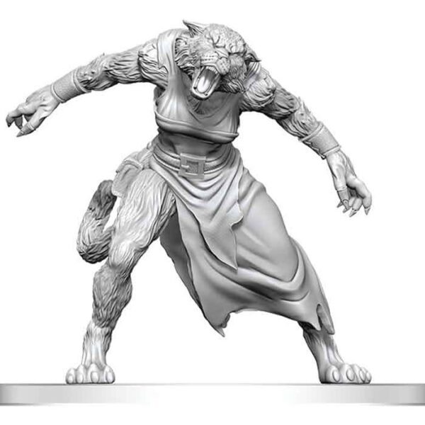Pathfinder Battles Deep Cuts Unpainted Miniature Weretiger 13 cm
