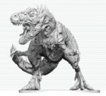 Dungeons & Dragons Nolzur's Marvelous Miniatures Unpainted Miniature Tyrannosaurus Zombie 20 cm
