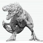 Dungeons & Dragons Nolzur's Marvelous Miniatures Unpainted Miniature Tyrannosaurus Zombie 20 cm