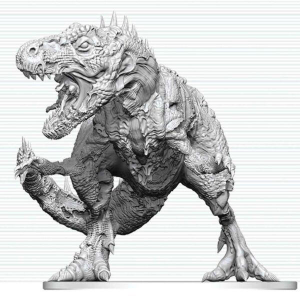 Dungeons & Dragons Nolzur's Marvelous Miniatures Unpainted Miniature Tyrannosaurus Zombie 20 cm
