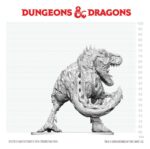 Dungeons & Dragons Nolzur's Marvelous Miniatures Unpainted Miniature Tyrannosaurus Zombie 20 cm - immagine 2