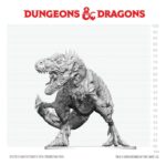 Dungeons & Dragons Nolzur's Marvelous Miniatures Unpainted Miniature Tyrannosaurus Zombie 20 cm - immagine 3