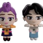 KPop Demon Hunters Vinyl Figures Jinu & Rumi Monitor Buddiez 6 cm