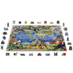 Puzzle da 1000 Pezzi in Legno - Animal Kingdom Map - immagine 5