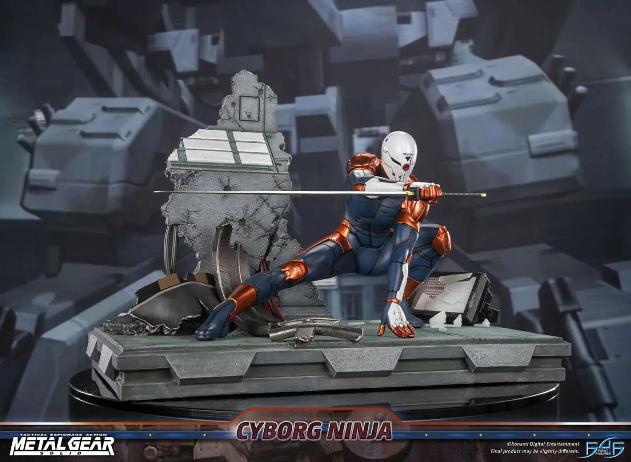 109387__3488291830 METAL GEAR SOLID CYBORG NINJA (GRAY FOX) RESIN STATUE - immagine 1