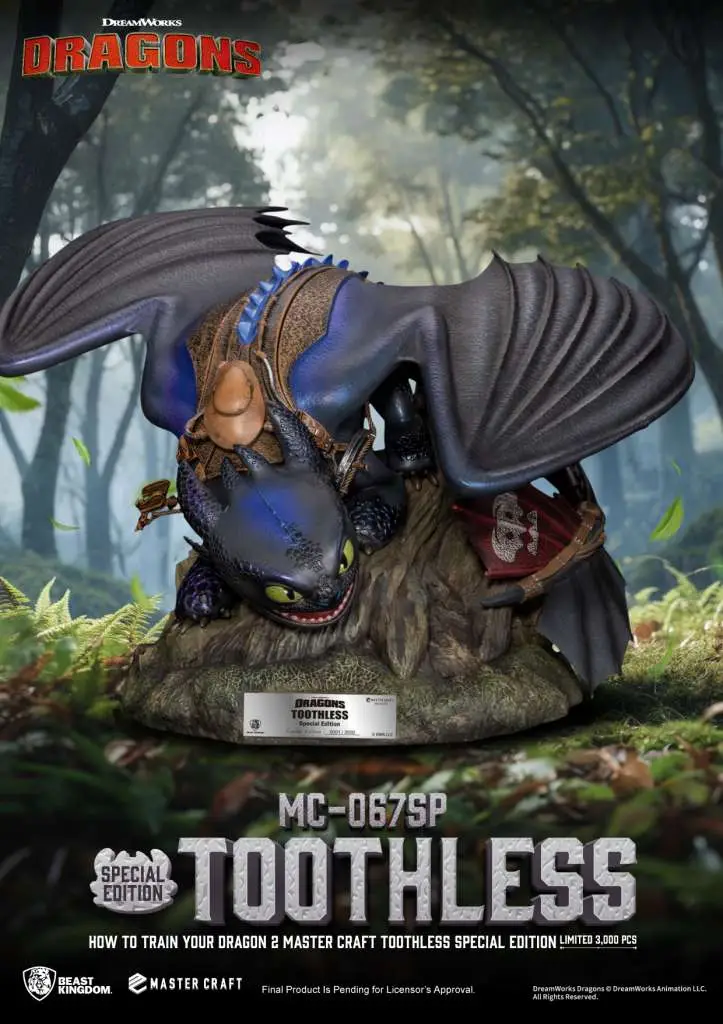110204__2919991033 HOW TO TRAIN YOUR DRAGON 2 TOOTHLESS MASTER CRAFT STATUE - immagine 1
