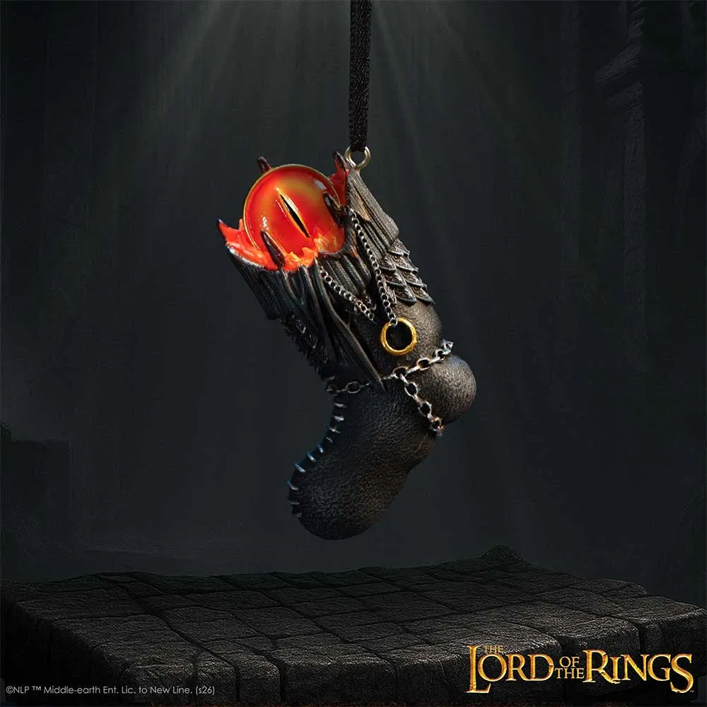 114416__a9753e90 THE LORD OF THE RINGS SAURON STOCKING HANGING ORNAMENT - immagine 1