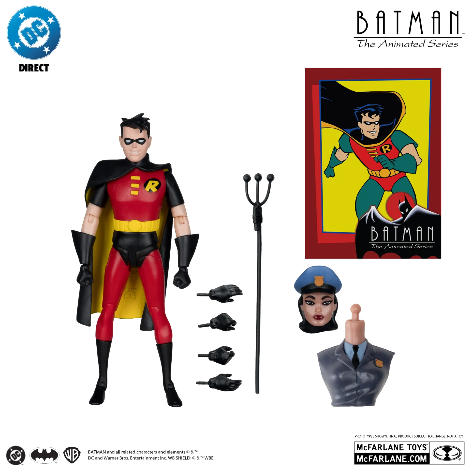115630__2095103c DC DIRECT BATMAN ANIMATED BUILD-A-FIGURE WAVE 6 ACTION FIGURE SET (6) - immagine 1