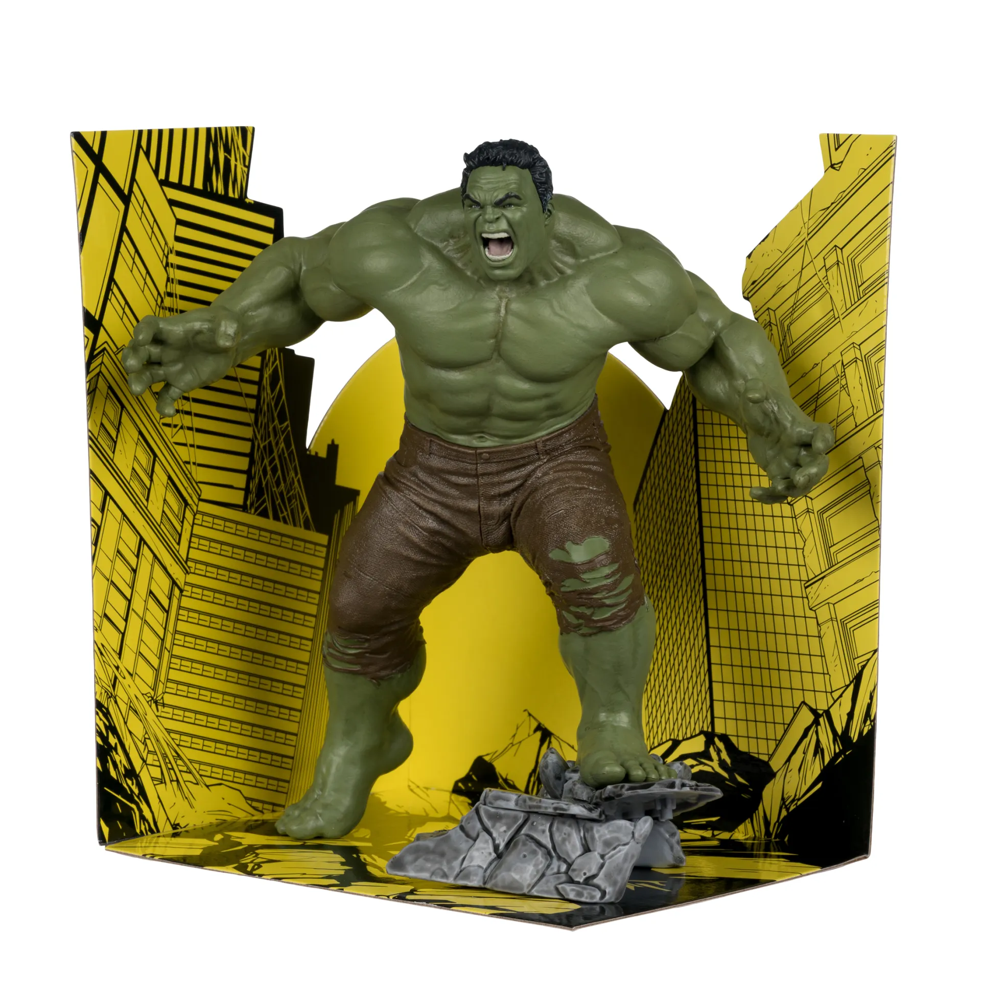 115738__37491e04 MARVEL STUDIOS COLL 1:10 WV1 SPIDER-MAN BRAND NEW DAY SAVAGE HULK FIGURE - immagine 1