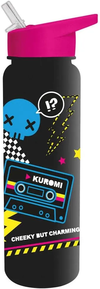 115746__67e56c75 SANRIO KUROMI PUNK VIBES DRINKS BOTTLE - immagine 1