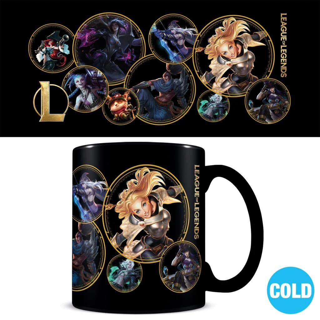 115747__cc831378 LEAGUE OF LEGENDS CHAMPIONS HEAT CHANGE MUG - immagine 1