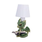 GREEN BOOK DRAGON LAMP