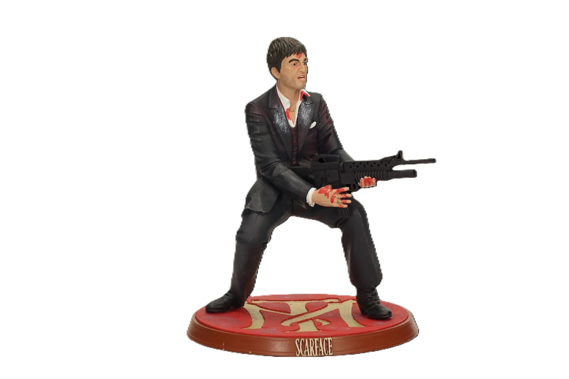 115912__2af30d81 SCARFACE TONY MONTANA SHOOTING BLOODY FIGURE - immagine 1