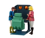GMG COLLECTION EX MOBILE SUIT GUNDAM  WHITE BASE BRIDGE COMMUNICATIONS OFFICER DESK SET - immagine 3