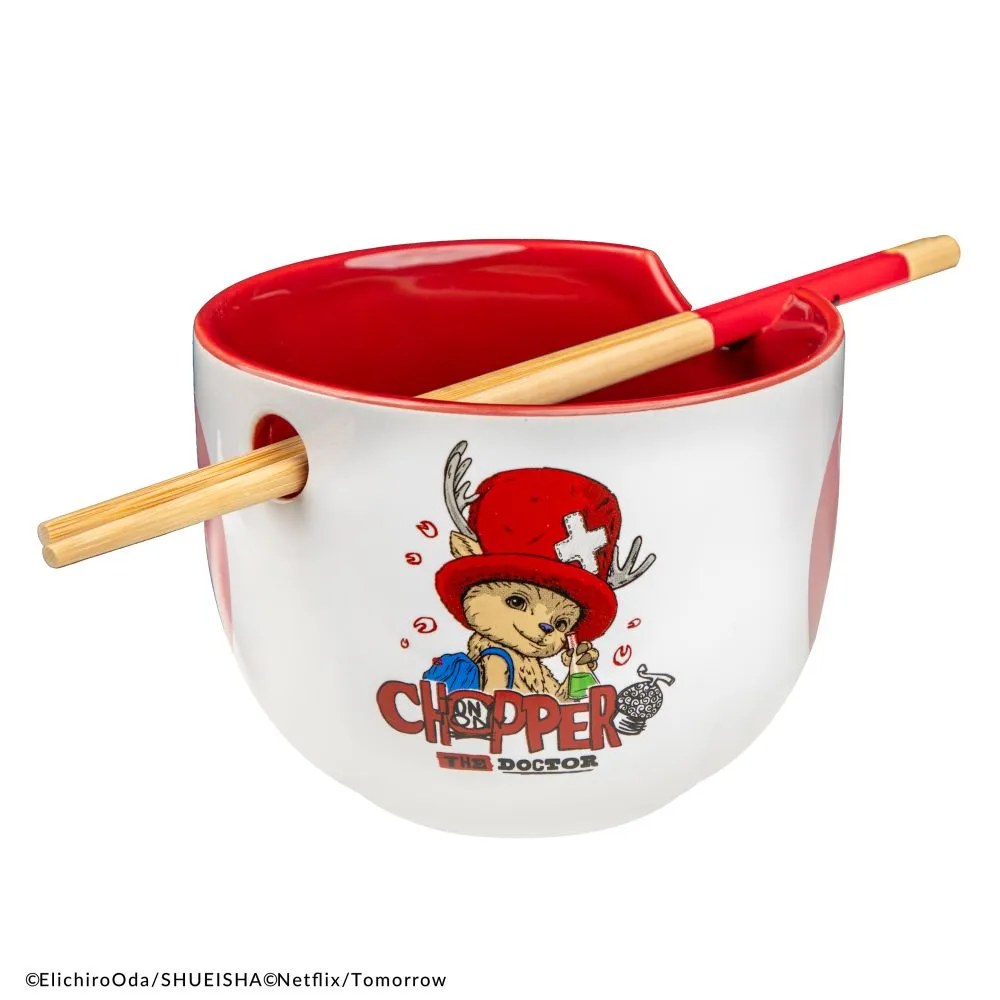 116106__b4ff5228 ONE PIECE TONY CHOPPER RAMEN BOWL WITH CHOPSTICKS - immagine 1