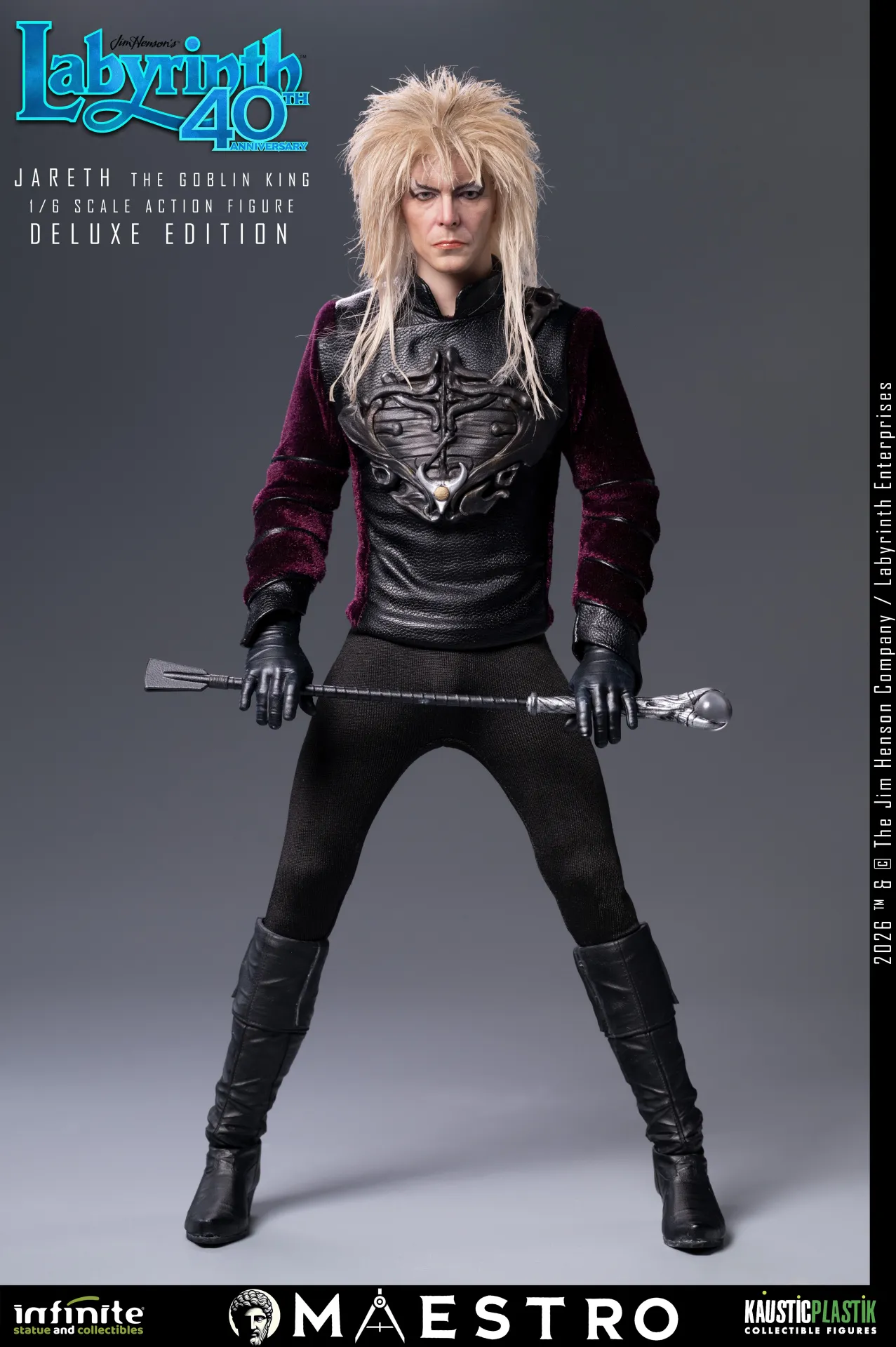 116158__d559f39a LABYRINTH JARETH THE GOBLIN KING 1/6 ACTION FIGURE DELUXE EDITION - immagine 1