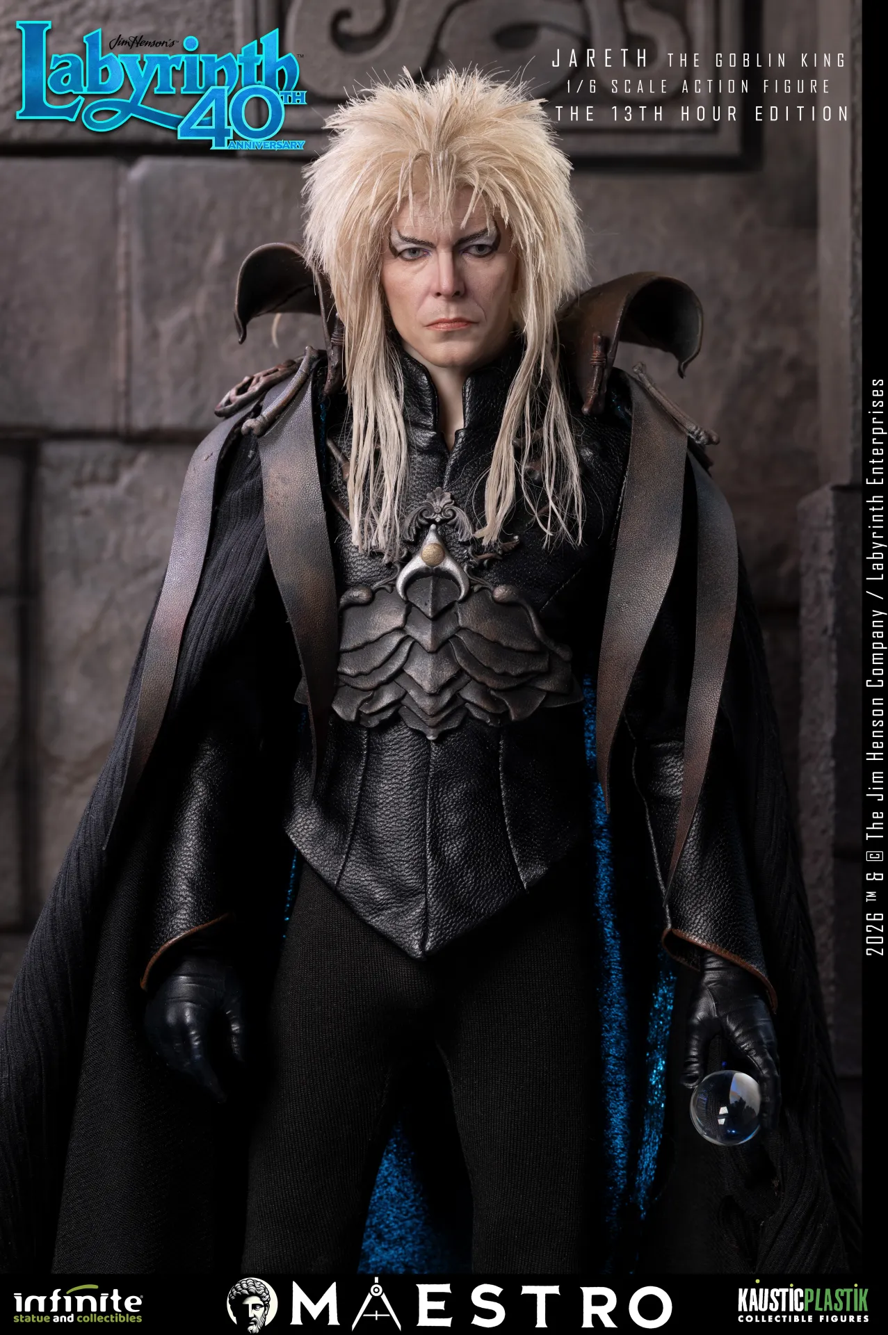 116161__09ce444b LABYRINTH JARETH THE GOBLIN KING 1/6 ACTION FIGURE THE 13TH HOUR EDITION - immagine 1