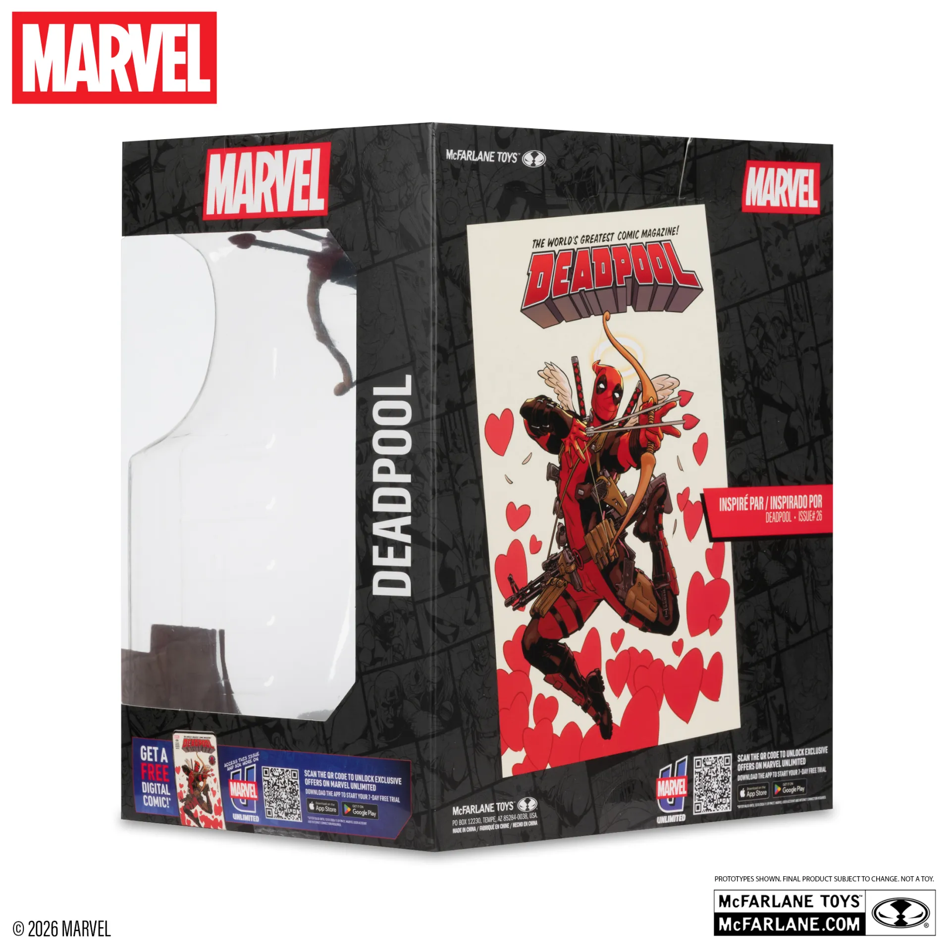 116187__ab8c35b5 MARVEL COLLECTION 1:10TH WV8 DEADPOOL (DEADPOOL#26) FIGURE - immagine 1
