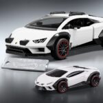 Hot Wheels Speed Mattel Brick Shop Building Set 1/32 Lamborghini Huracán Sterrato - immagine 5