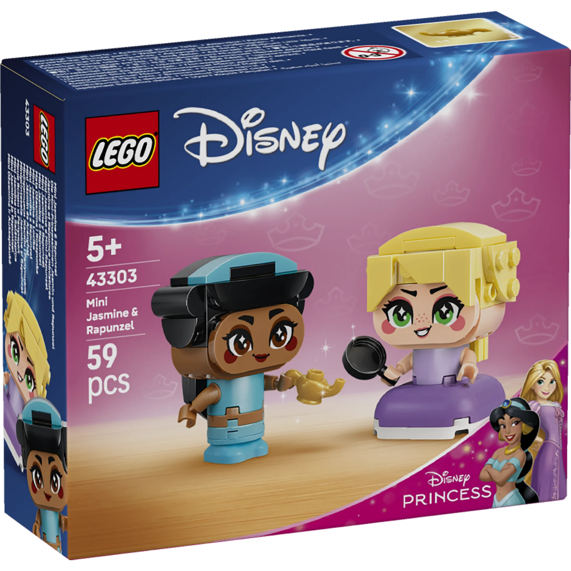 1_43303 Disney Princess - Mini-Jasmine e Mini-Rapunzel - immagine 1